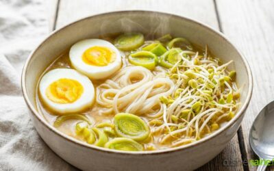 Ramen aux graines germées de chou