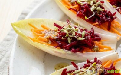 Barquettes d’endive aux graines germées de fenouil