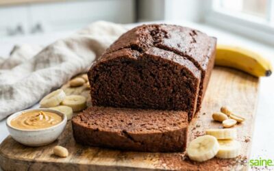 Banana bread au cacao et cacahuète sans gluten sans lactose