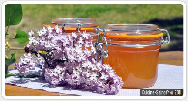 Recette bio : gelée de lilas
