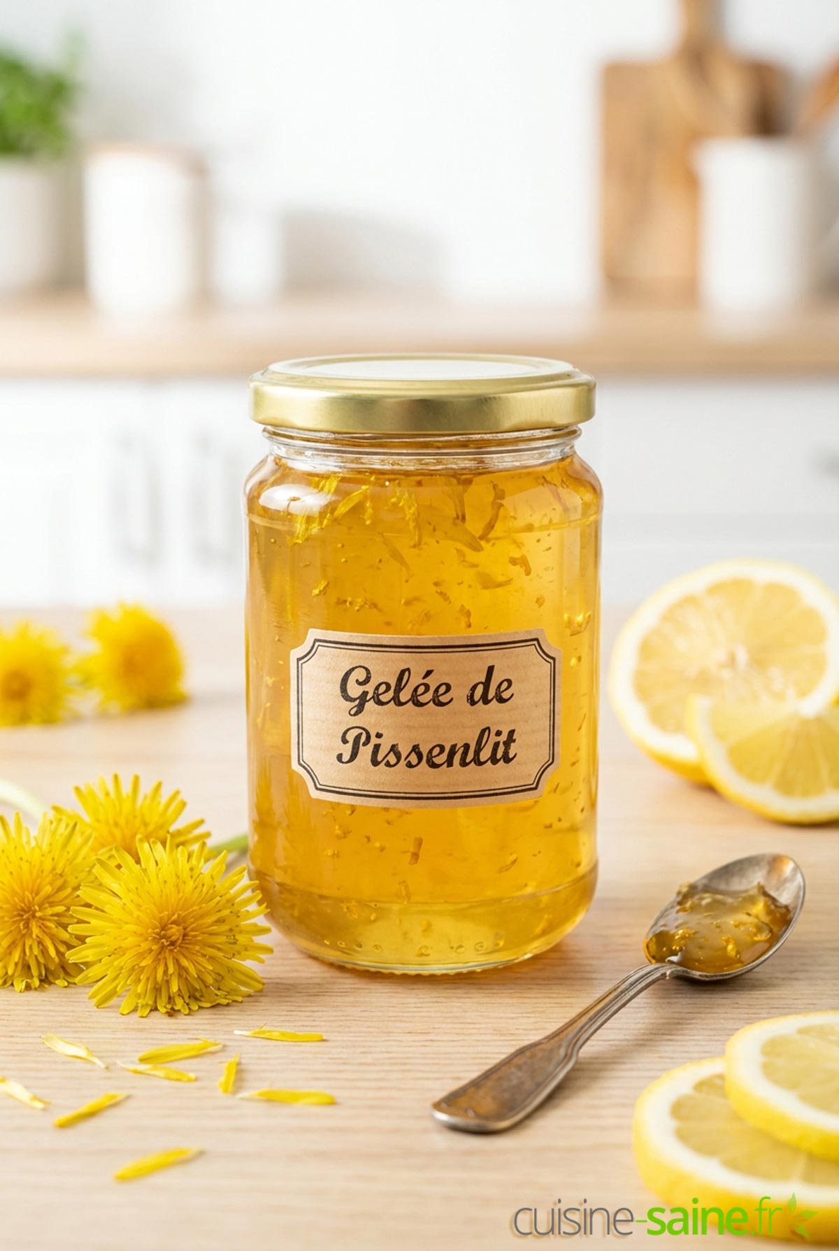 Gelée de pissenlit ou miel de pissenlit ou cramaillotte