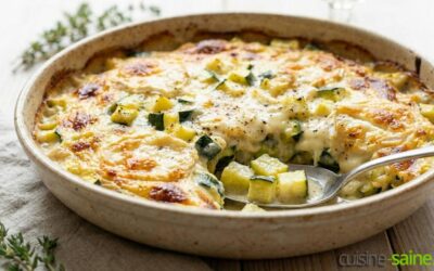 Gratin de courgette au crottin de chèvre