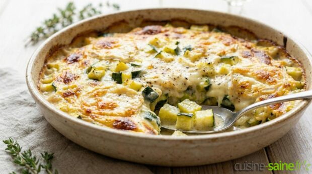 Gratin de courgette au crottin de chèvre