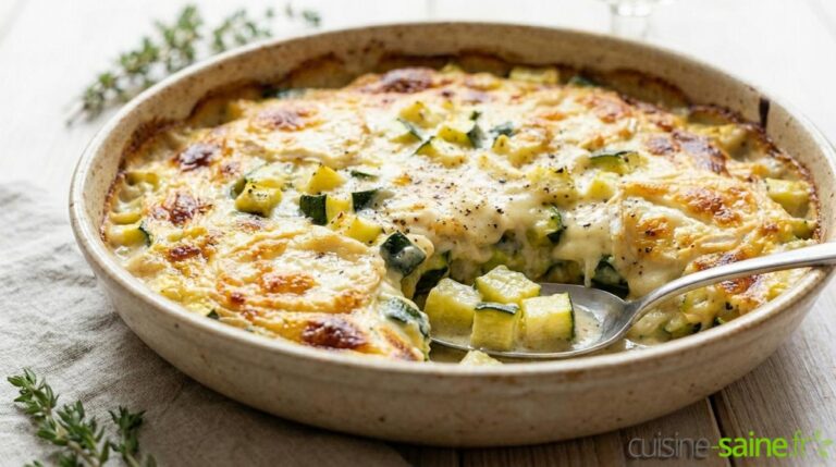 Gratin de courgette au crottin de chèvre