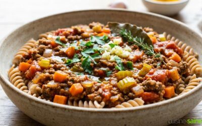 Sauce bolognaise maison au bœuf et curcuma
