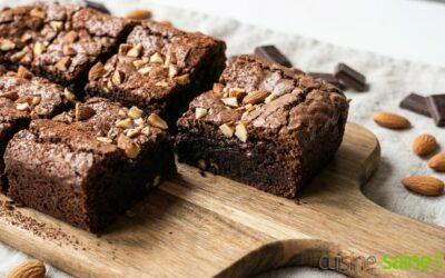 Brownie fondant chocolat et amandes (IG bas & sans gluten)