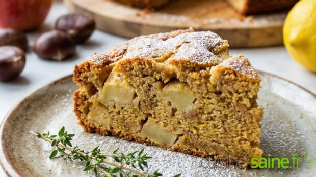 Gâteau aux pommes sans gluten ni lactose