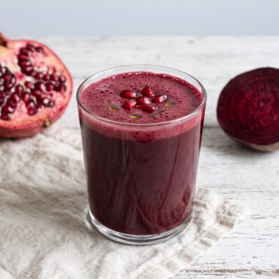 Mousse de betterave à la grenade sans gluten ni lactose