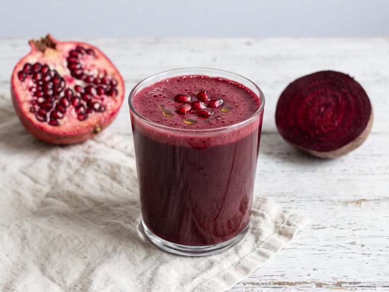 Mousse de betterave à la grenade sans gluten ni lactose