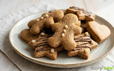 Bonshommes de Noël en pain d’épices (sans gluten ni lactose)