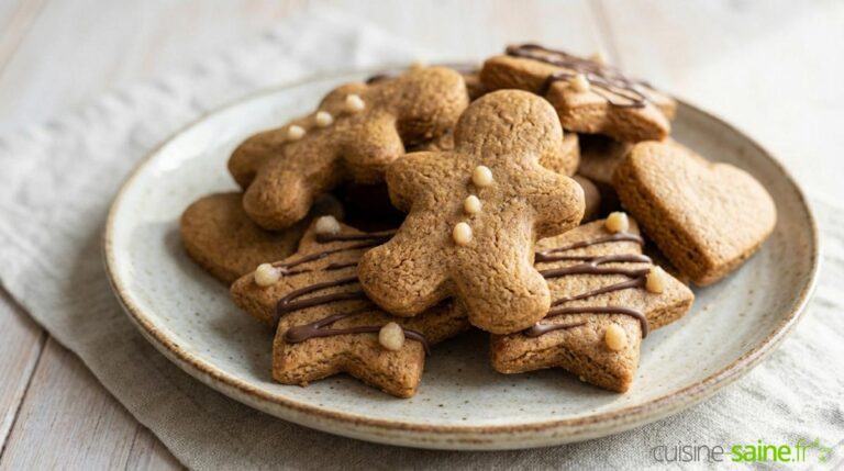 Bonshommes de Noël en pain d’épices (sans gluten ni lactose)