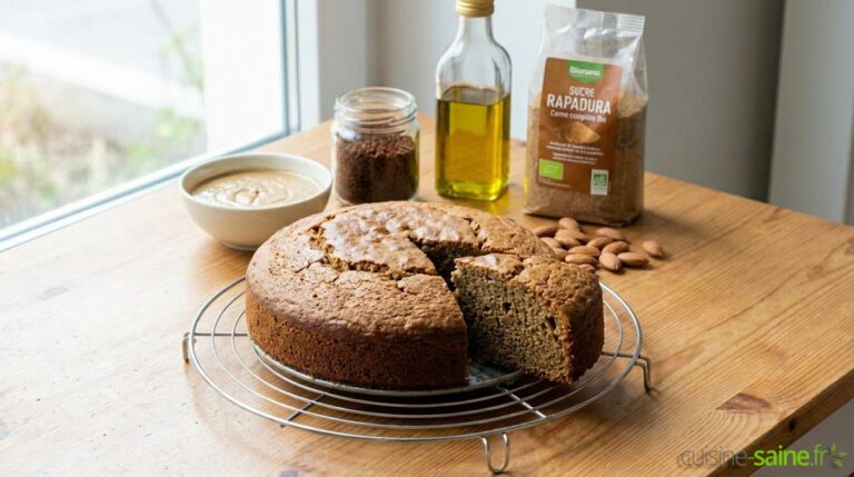 Gâteau moelleux au café et à l'amande sans gluten ni lactose