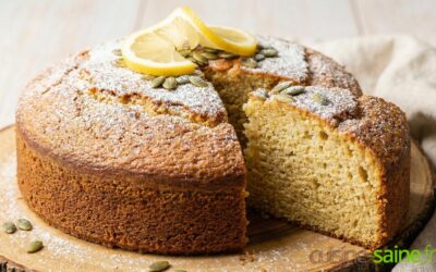 Gâteau au citron sans sucre sans gluten ni lactose