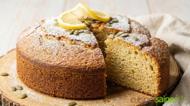 Gâteau au citron sans sucre sans gluten ni lactose