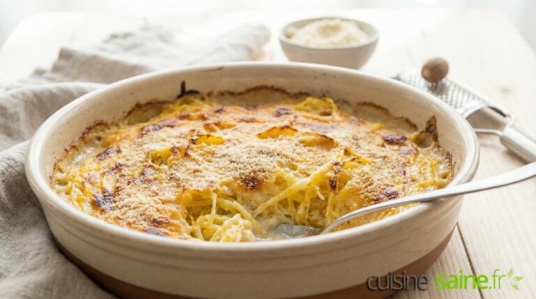Flan de courge spaghetti sans gluten ni lactose