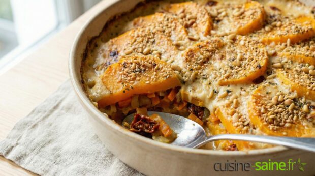 Lasagnes fondantes de butternut sans gluten ni lactose