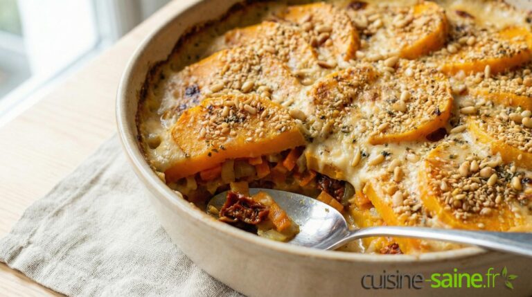 Lasagnes fondantes de butternut sans gluten ni lactose