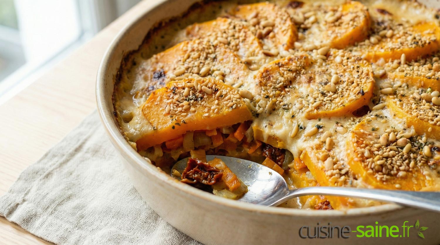 Lasagnes fondantes de butternut sans gluten ni lactose