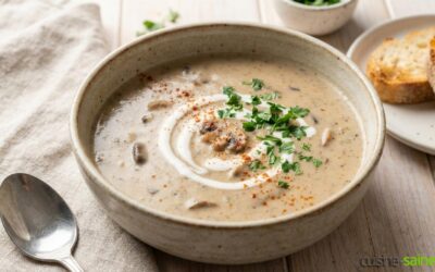 Velouté de champignon sans gluten ni lactose