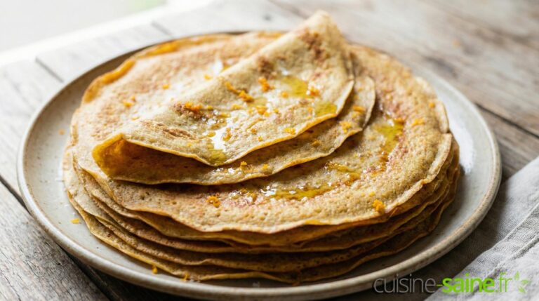 Crêpe à l'orange sans gluten ni lactose