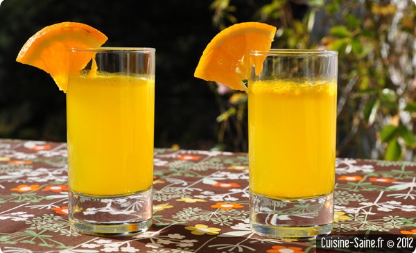 Recette de soda sans sucre : orangeade bio