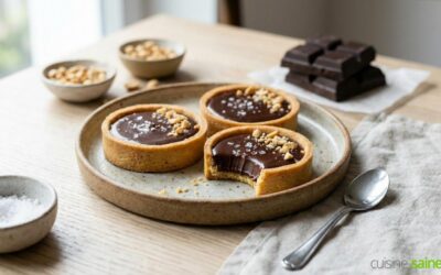 Tartelettes chocolat et cacahuète sans gluten ni lactose
