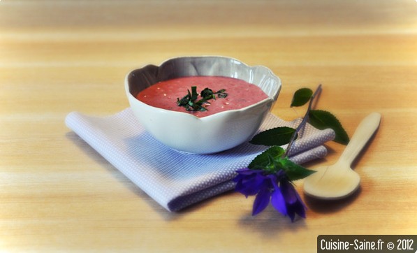 soupe de fraise