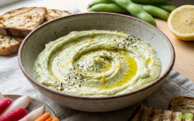 Tartinade de fèves à la brousse de chèvre