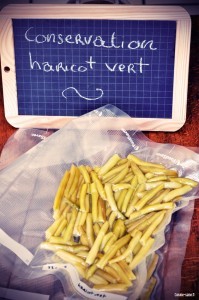 conservation haricot vert