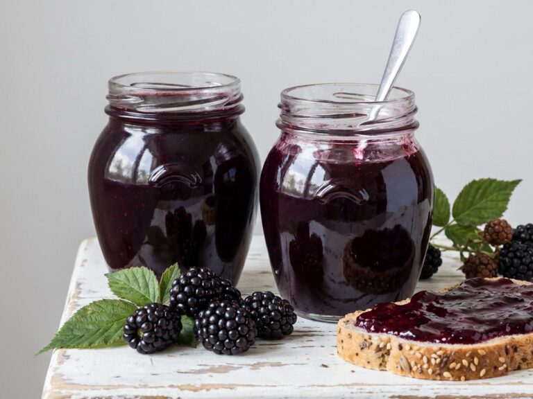 Recette de gelée de mûres sans gluten et sans lactose