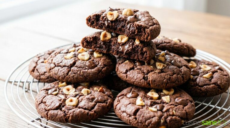 Cookies cacao noisettes sans gluten