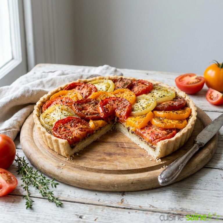 Recette tarte à la tomate sans gluten ni lactose