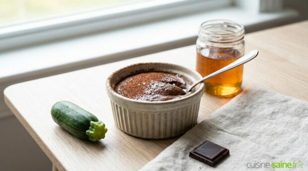 Mousse au chocolat à la courgette vegan sans gluten