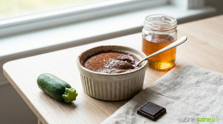 Mousse au chocolat à la courgette vegan sans gluten