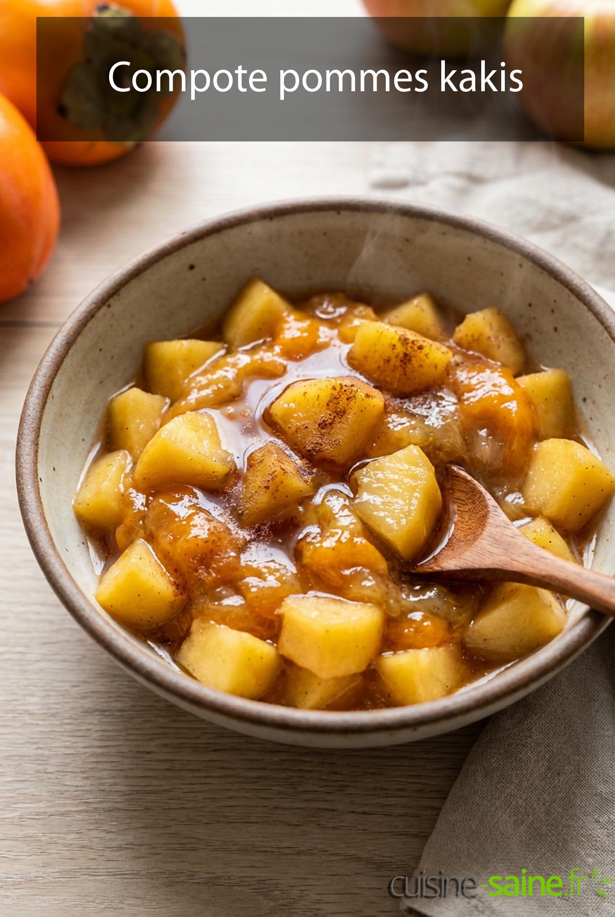 Compote pommes kakis