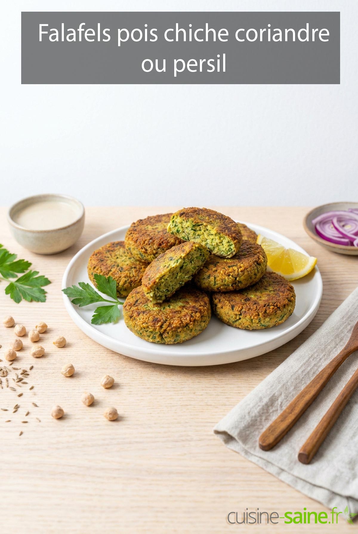 Falafels pois chiche coriandre ou persil