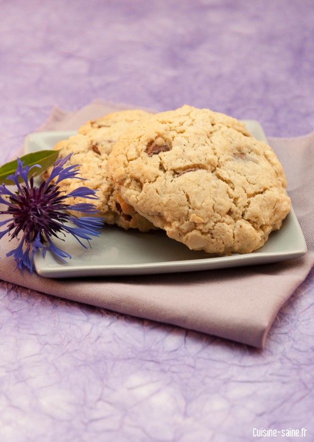 Recette sans gluten : cookies chocolat / amande