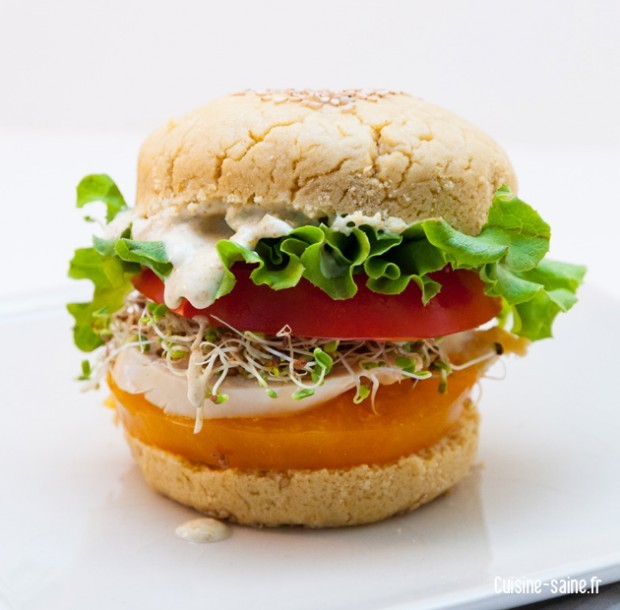 burger sans gluten ni lait