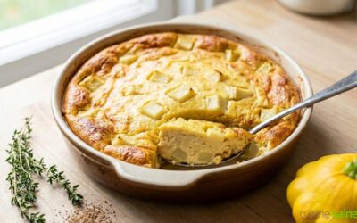 Flan de pâtisson au tofu soyeux (sans lactose)