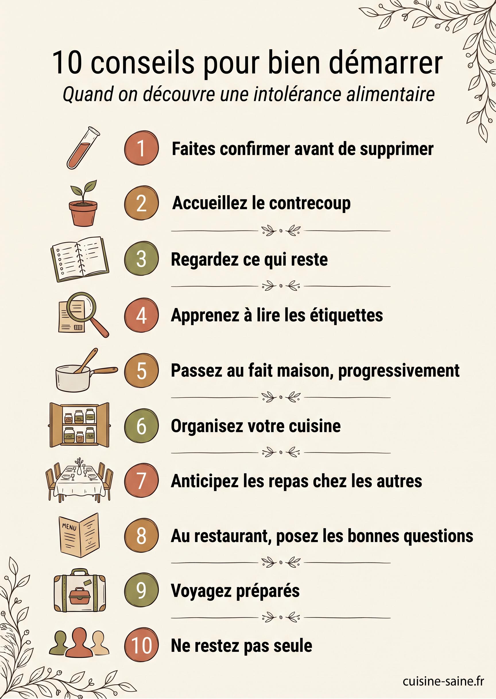Les 10 conseils pour bien démarrer