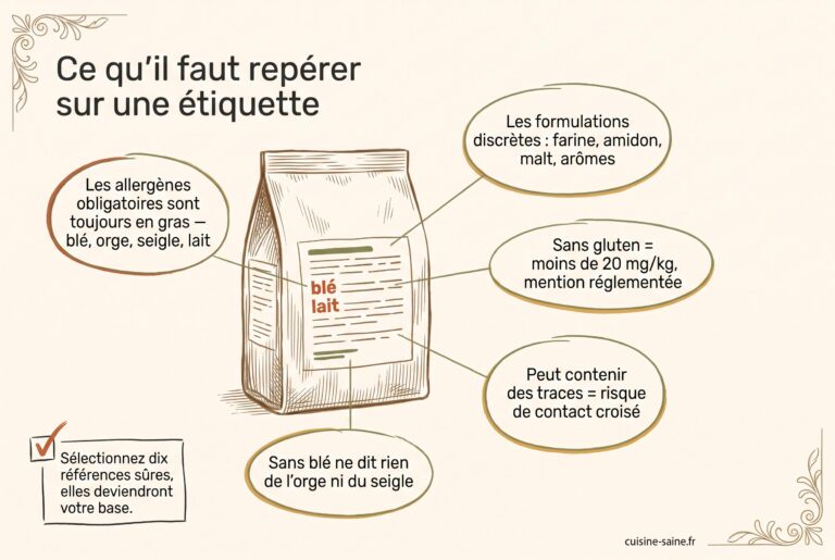Ce qu'il faut repérer sur une étiquette