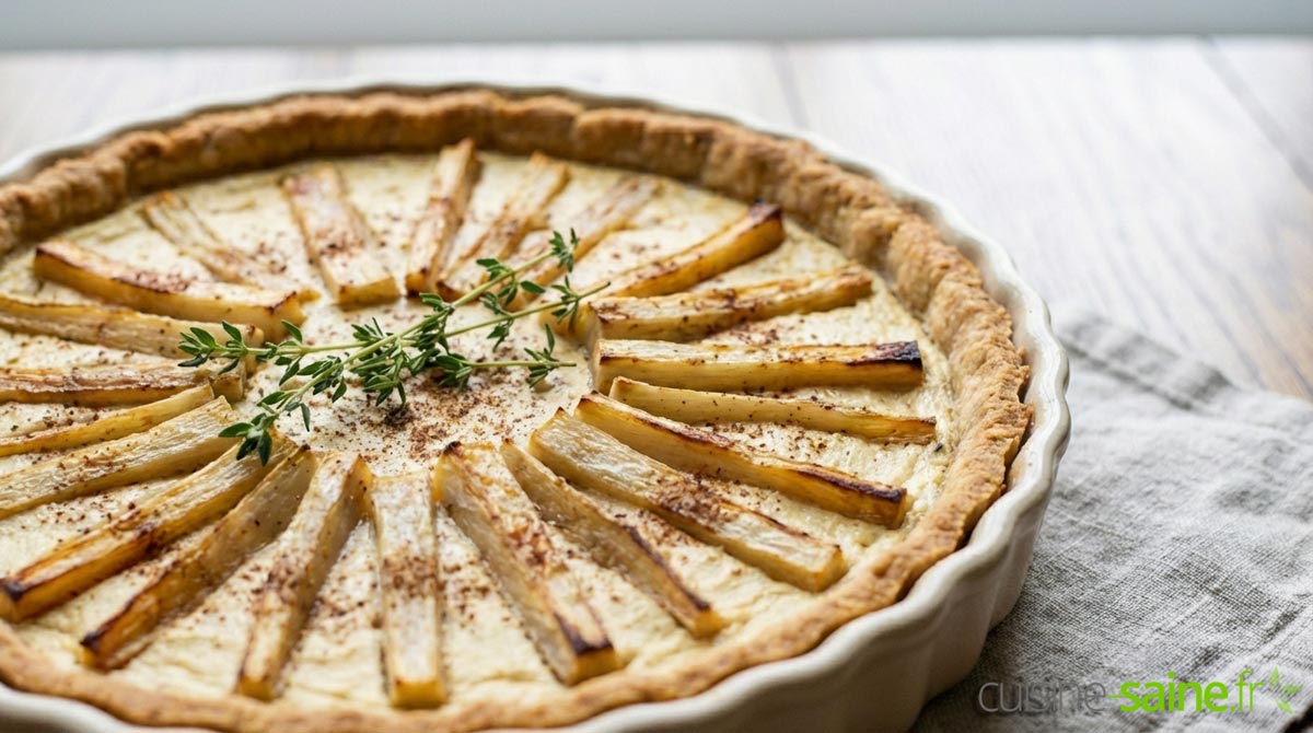 Quiche vegan sans gluten aux navets et tofu soyeux