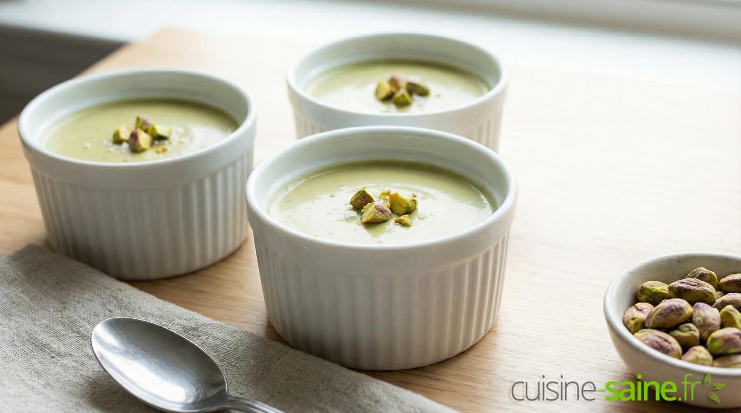 Crème à la pistache sans lactose