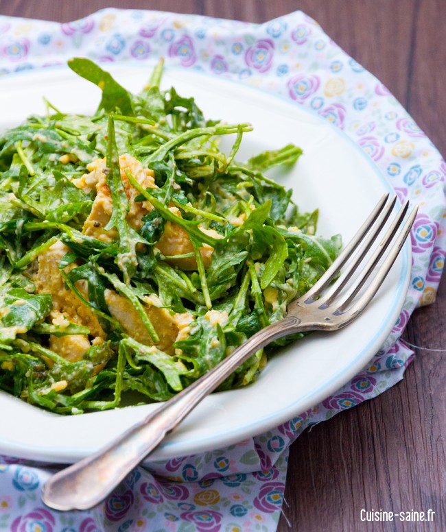 Recette sans gluten : salade façon césar