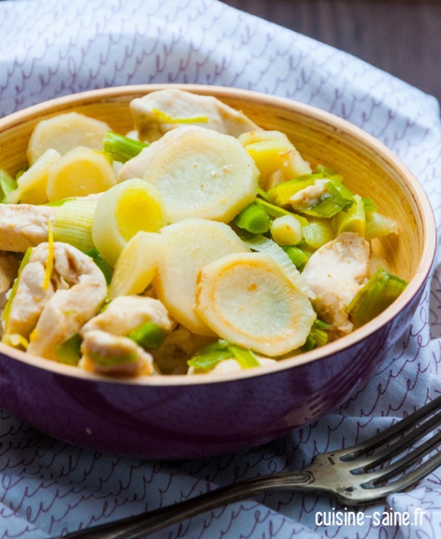 poulet au persil tubereux