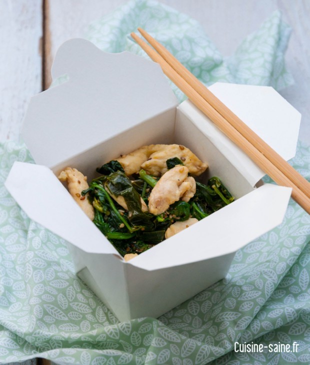 wok poulet ail des ours