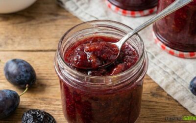 Confiture de prunes allégée en sucre