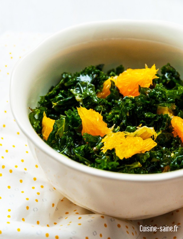 recette détox salade de chou kale