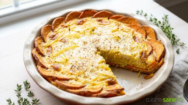 Quiche paléo à la courge spaghetti (sans gluten, sans lait)
