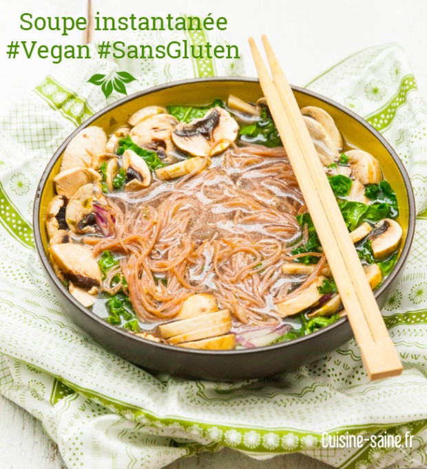 Soupe instantanée sans gluten
